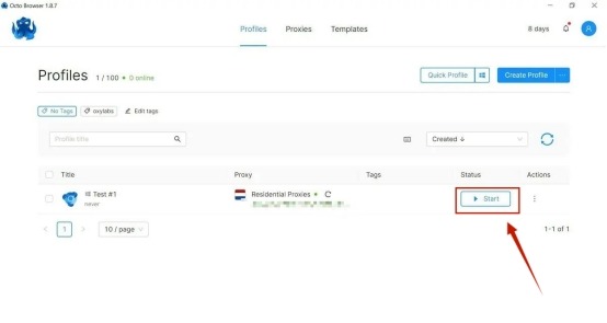 有代理隧道代理IP在Octo Browser浏览器配置教程