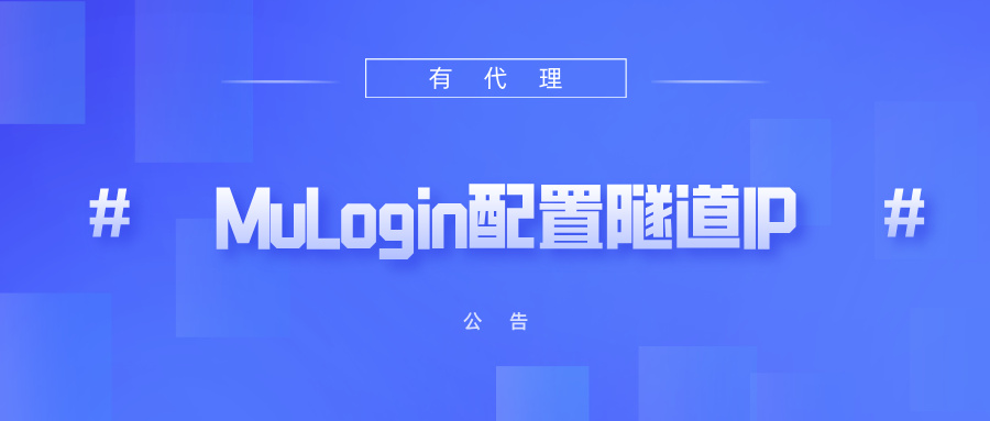 有代理隧道代理IP在MuLogin浏览器配置教程