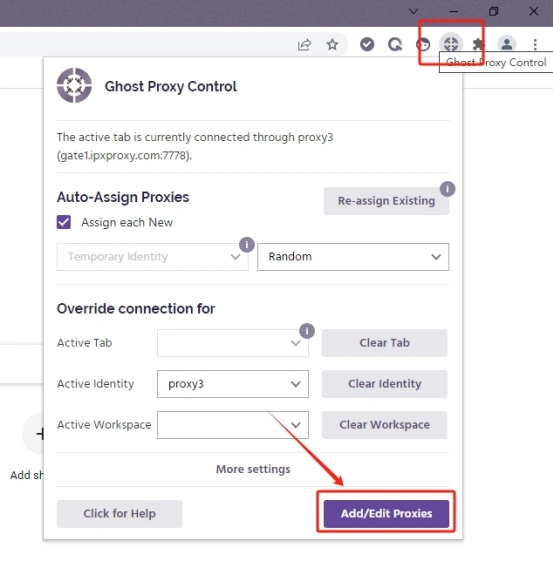 有代理隧道代理IP在Ghost Browser浏览器配置教程