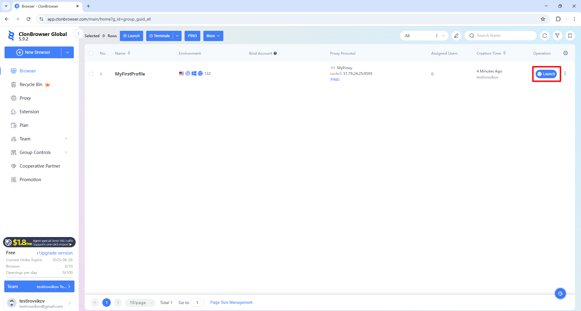 有代理短效动态ip在ClonBrowser浏览器配置教程