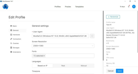 有代理隧道代理IP在Octo Browser浏览器配置教程