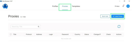 有代理隧道代理IP在Octo Browser浏览器配置教程
