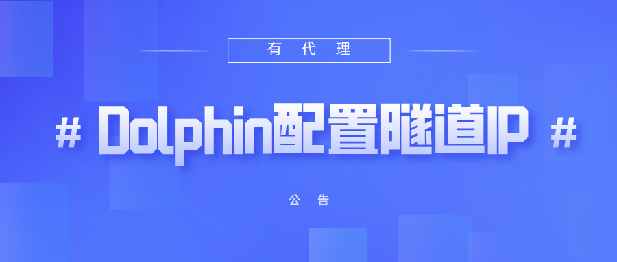 有代理隧道代理IP在Dolphin Anty浏览器配置教程