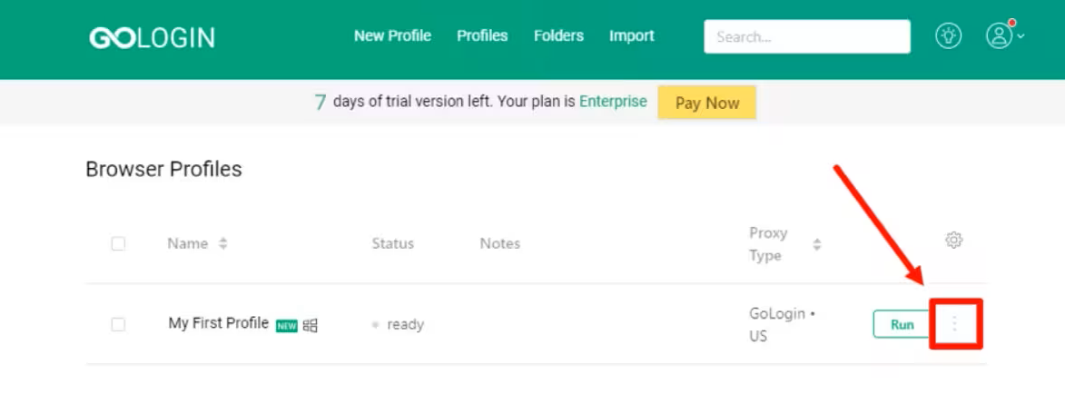 有代理短效动态ip在GoLogin浏览器配置教程