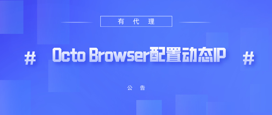 有代理短效动态ip在Octo Browser浏览器配置教程